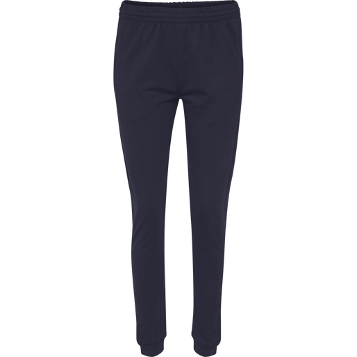 hmlGO COTTON PANT WOMAN, MARINE, packshot