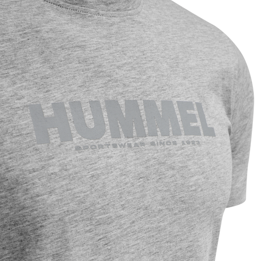 hmlLEGACY T-SHIRT, GREY MELANGE, packshot