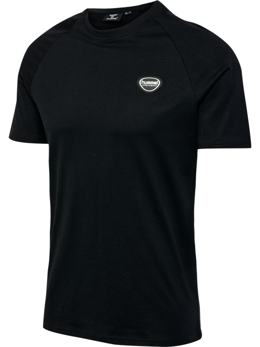 hmlLGC KAI REGULAR HEAVY T-SHIRT, BLACK, packshot