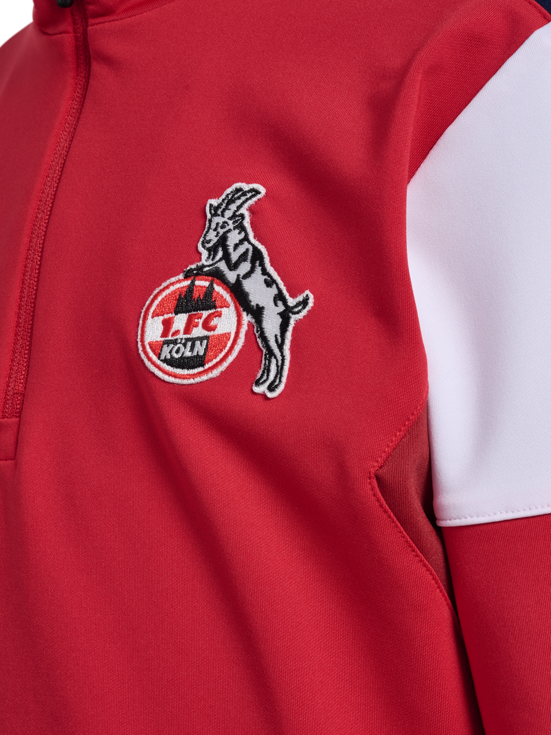 1FCK 23/24 TR HALF ZIP KIDS, TRUE RED, packshot