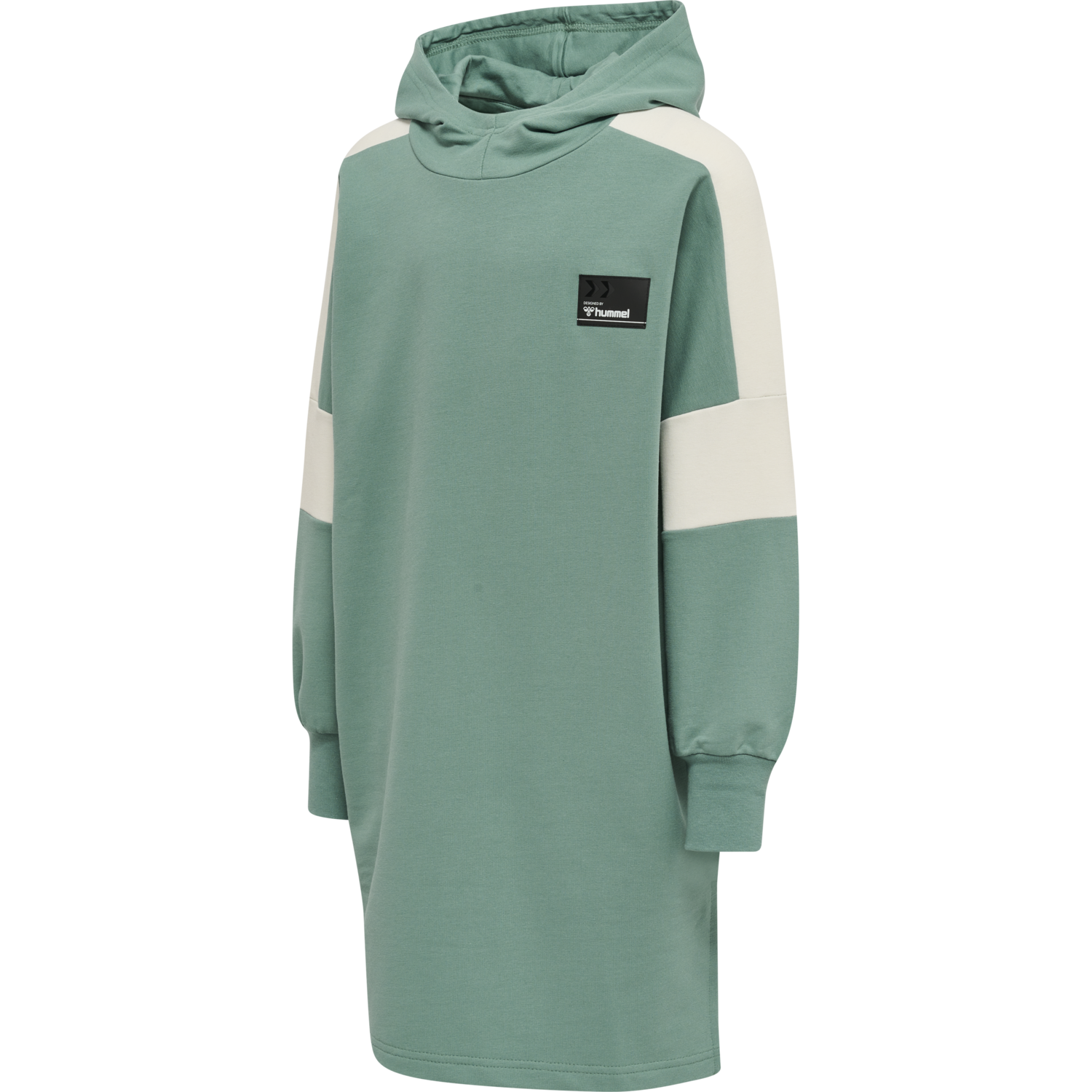 hmlMARLEE HOODIE DRESS, MINERAL BLUE, packshot
