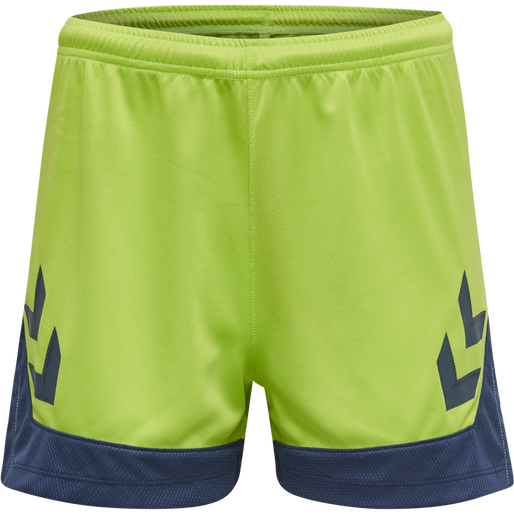 hmlLEAD WOMENS POLY SHORTS, LIME PUNCH, packshot