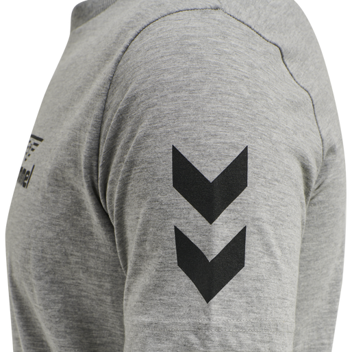 hmlHIVE COTTON TEE, GREY MELANGE, packshot