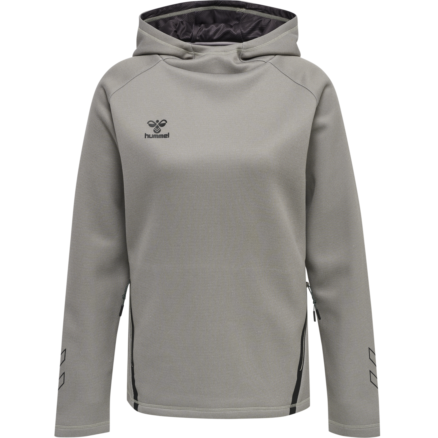 hmlCIMA XK HOODIE WOMAN, GREY MELANGE, packshot