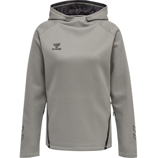 hmlCIMA XK HOODIE WOMAN, GREY MELANGE, packshot