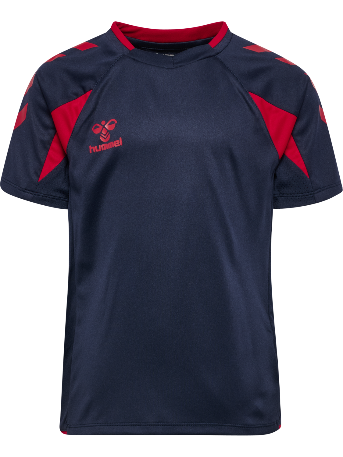 hmlCORE 2.0 JERSEY S/S KIDS, MARINE/TRUE RED, packshot