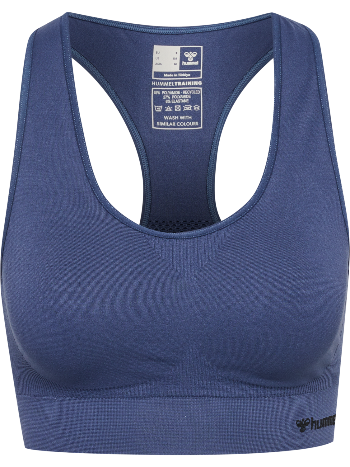hmlTIF SEAMLESS SPORTS TOP, BLUE INDIGO, packshot