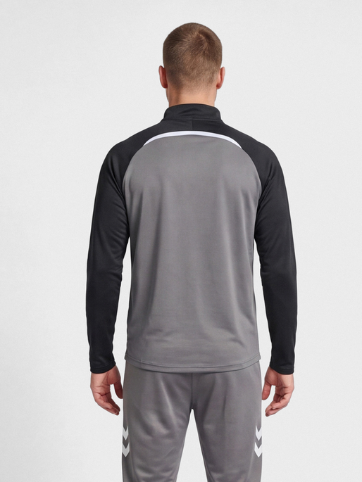 hmlLEAD 2.0 HALF ZIP, STEEL GRAY/ASPHALT, model