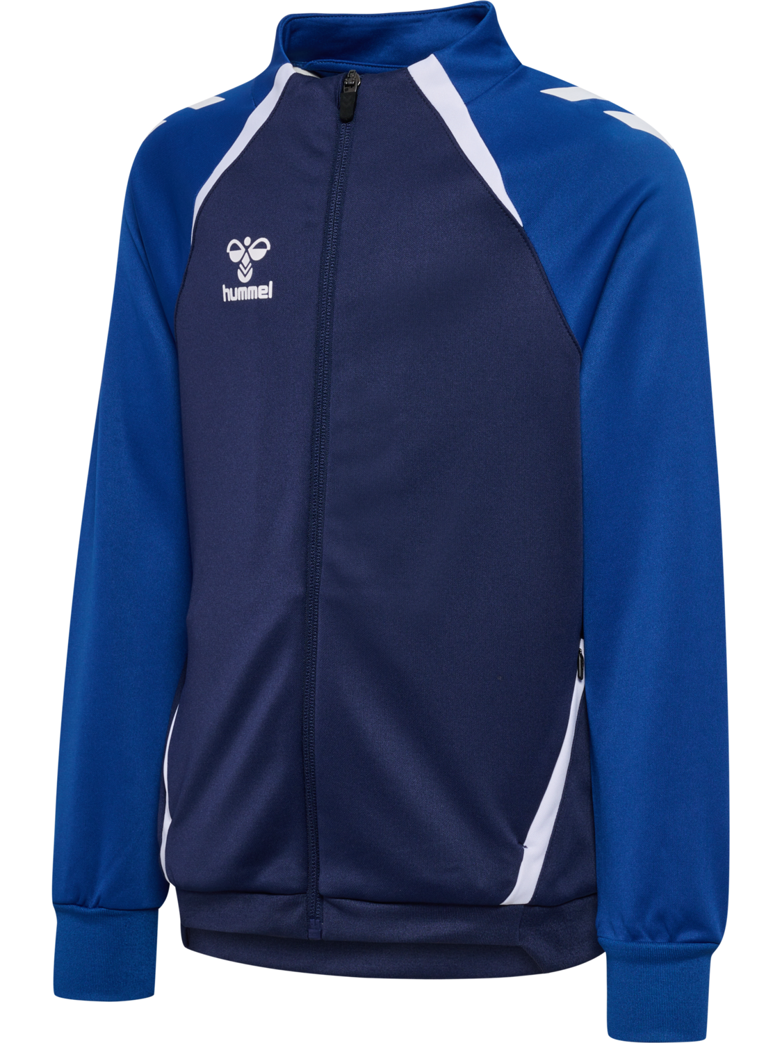 hmlLEAD 2.0 TRACK ZIP JACKET KIDS, MARINE/TRUE BLUE, packshot