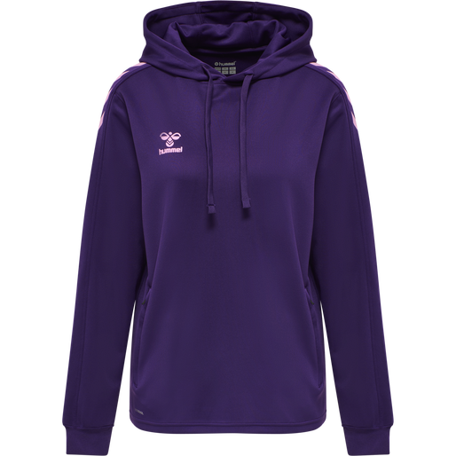 hmlCORE XK POLY SWEAT HOODIE WOMAN, ACAI, packshot