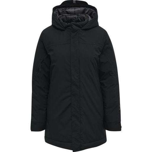 hmlNORTH PARKA JACKET WOMAN, BLACK/ASPHALT, packshot
