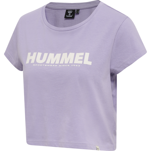 hmlLEGACY WOMAN CROPPED T-SHIRT, HEIRLOOM LILAC, packshot