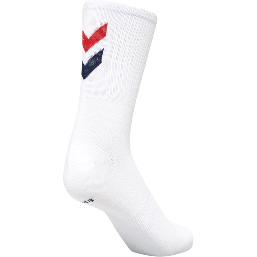 hmlCHEVRON 6-PACK SOCKS, WHITE/BLUE/RED/GREY, packshot