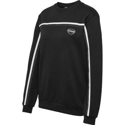 hmlLGC MAI BOXY SWEATSHIRT, BLACK hmlLGC MAI BOXY SWEATSHIRT, BLACK, packshot