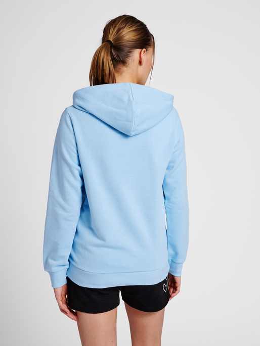 hmlOLIVIA HOODIE, AIRY BLUE, model