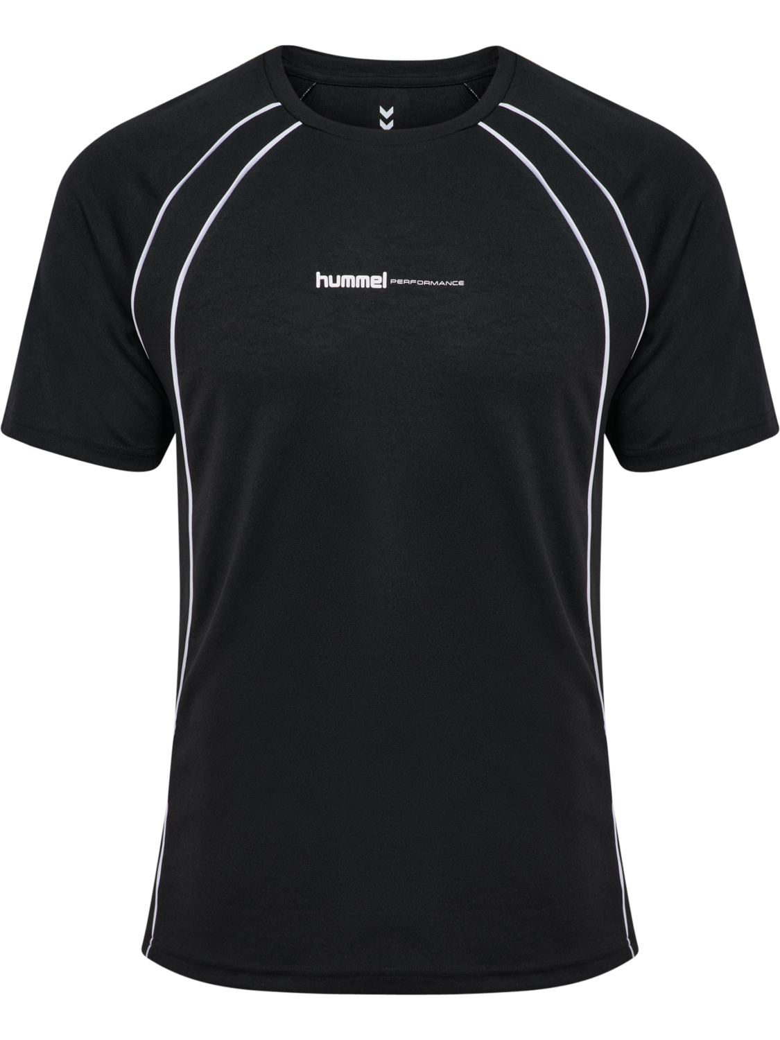 hmlPULSE TRAINING PRINT T-SHIRT SS, BLACK, packshot