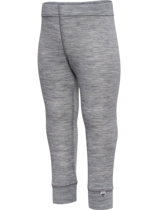 hmlMINI WOOL RIB TIGHTS, GREY MELANGE hmlMINI WOOL RIB TIGHTS, GREY MELANGE, packshot