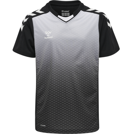 hmlCORE XK SUBLIMA JERSEY S/S KIDS, BLACK, packshot