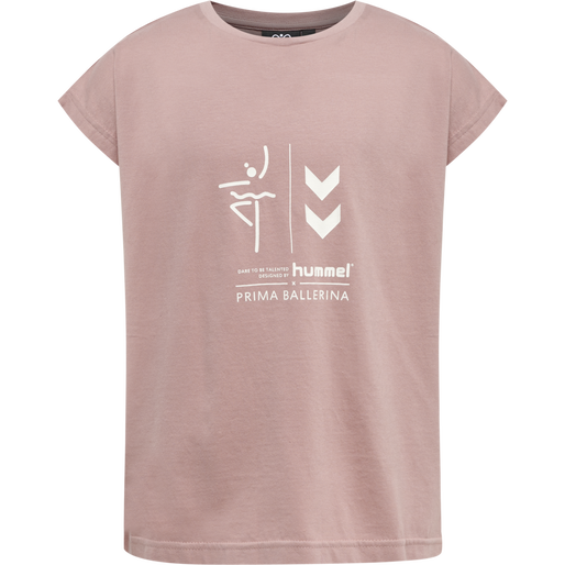 hmlPRIMA BEE T-SHIRT S/S, WOODROSE hmlPRIMA BEE T-SHIRT S/S, WOODROSE, packshot