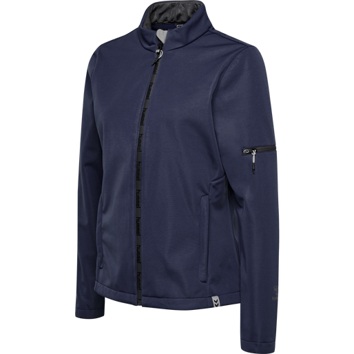 hmlNORTH SOFTSHELL JACKET WOMAN, MARINE, packshot