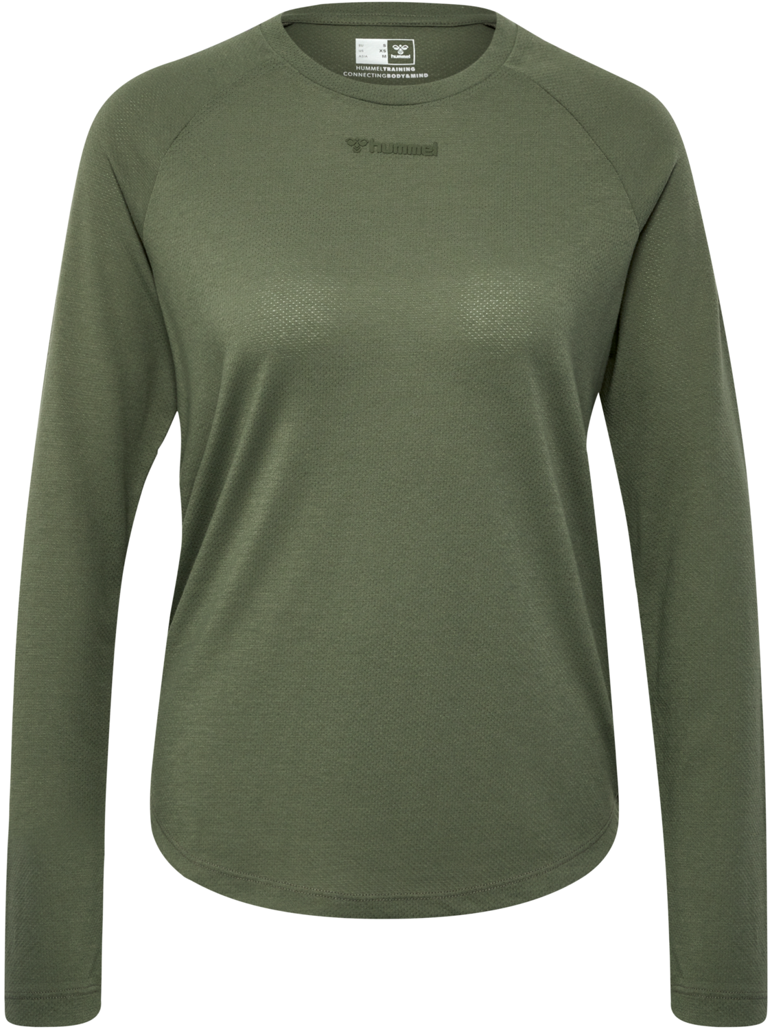 hmlMT VANJA T-SHIRT L/S, DEEP LICHEN GREEN, packshot