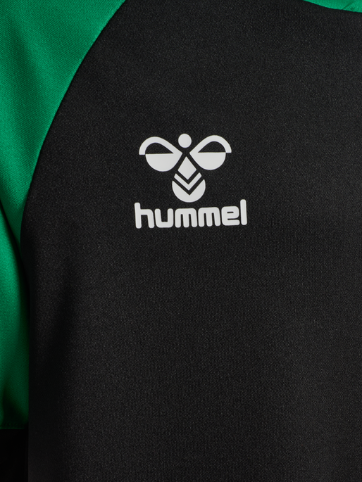 hmlMATCH LEAGUE JERSEY S/S KIDS, BLACK/JELLY BEAN hmlMATCH LEAGUE JERSEY S/S KIDS, BLACK/JELLY BEAN, packshot