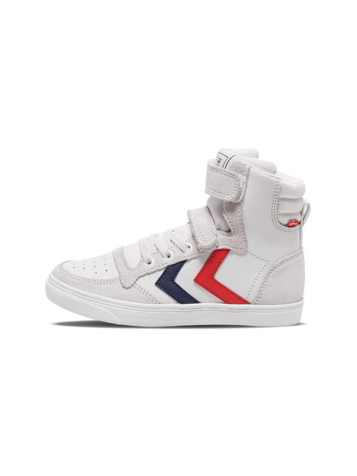 SLIMMER STADIL LEATHER HIGH JR, WHITE, packshot