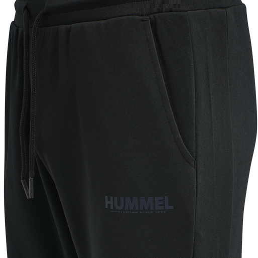hmlLEGACY POLY TAPERED PANTS, BLACK, packshot
