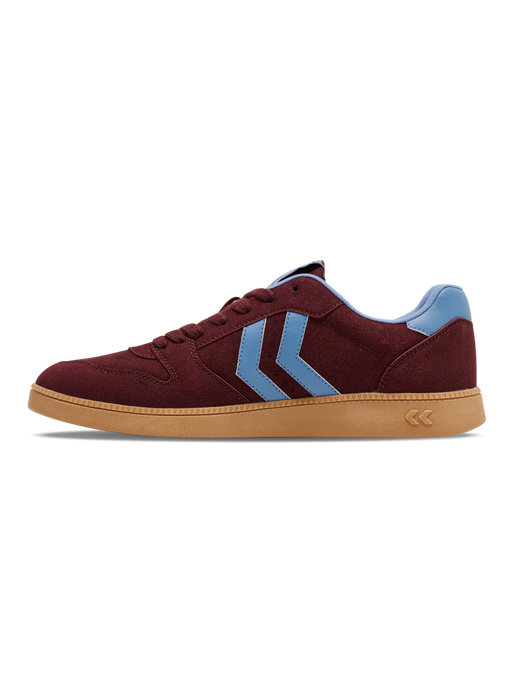 HANDBALL PERFEKT SYNTH. SUEDE, WINDSOR WINE/FADED DENIM, packshot