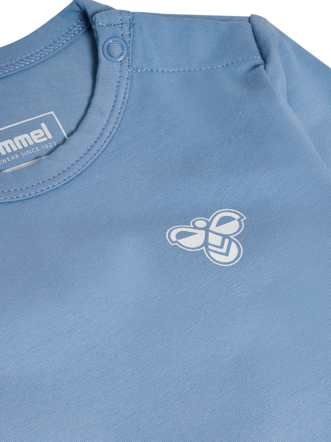 hmlMINI SOLID BODY L/S BEE, FADED DENIM, packshot