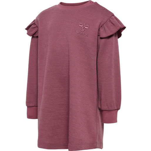 hmlWULBATO DRESS LS, ROSE BROWN, packshot