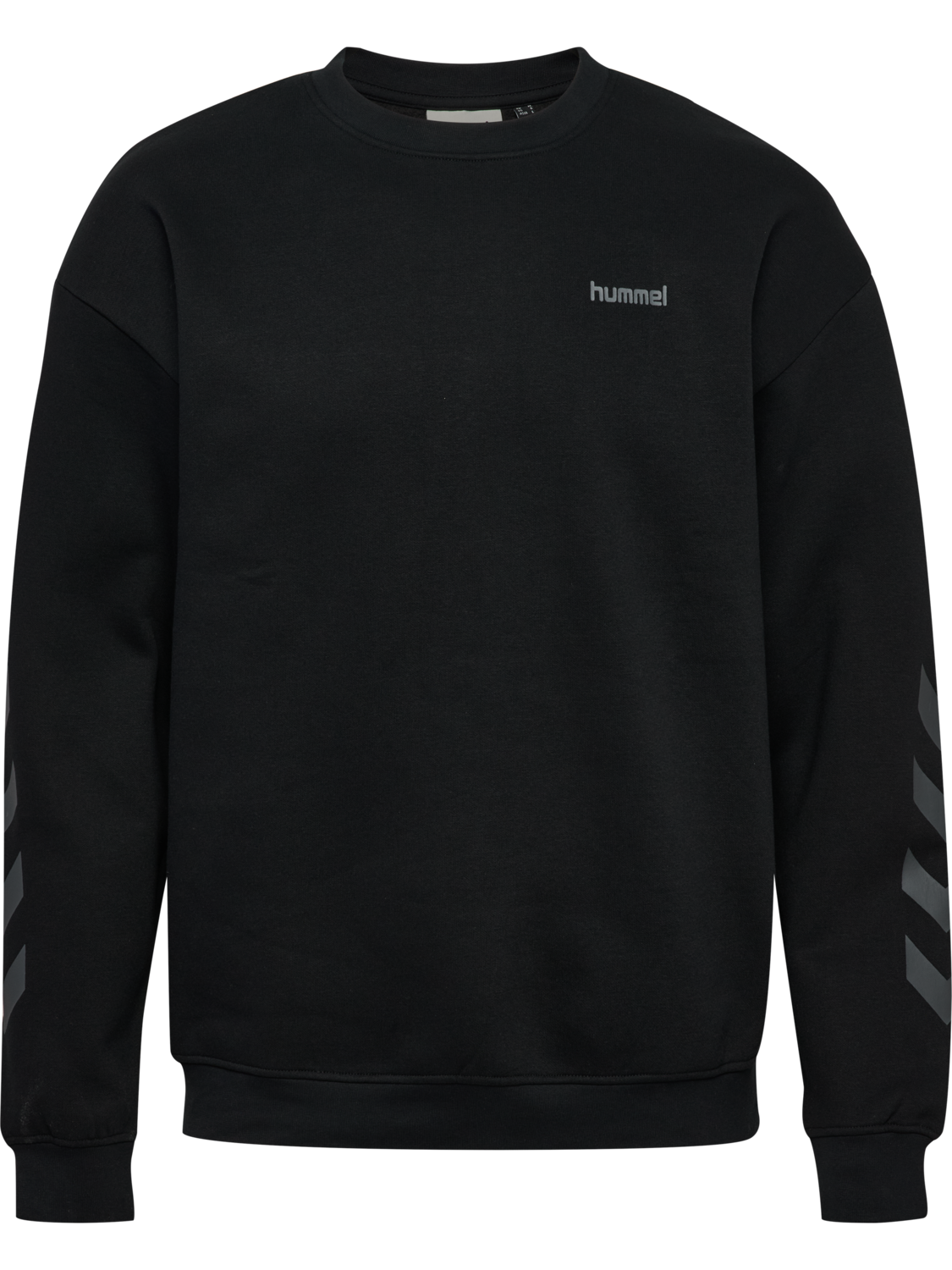 hmlKEEPER CHEVRON SWEATSHIRT, BLACK, packshot