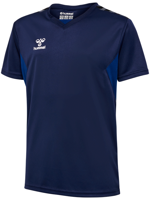 hmlAUTHENTIC PL JERSEY S/S KIDS, MARINE, packshot