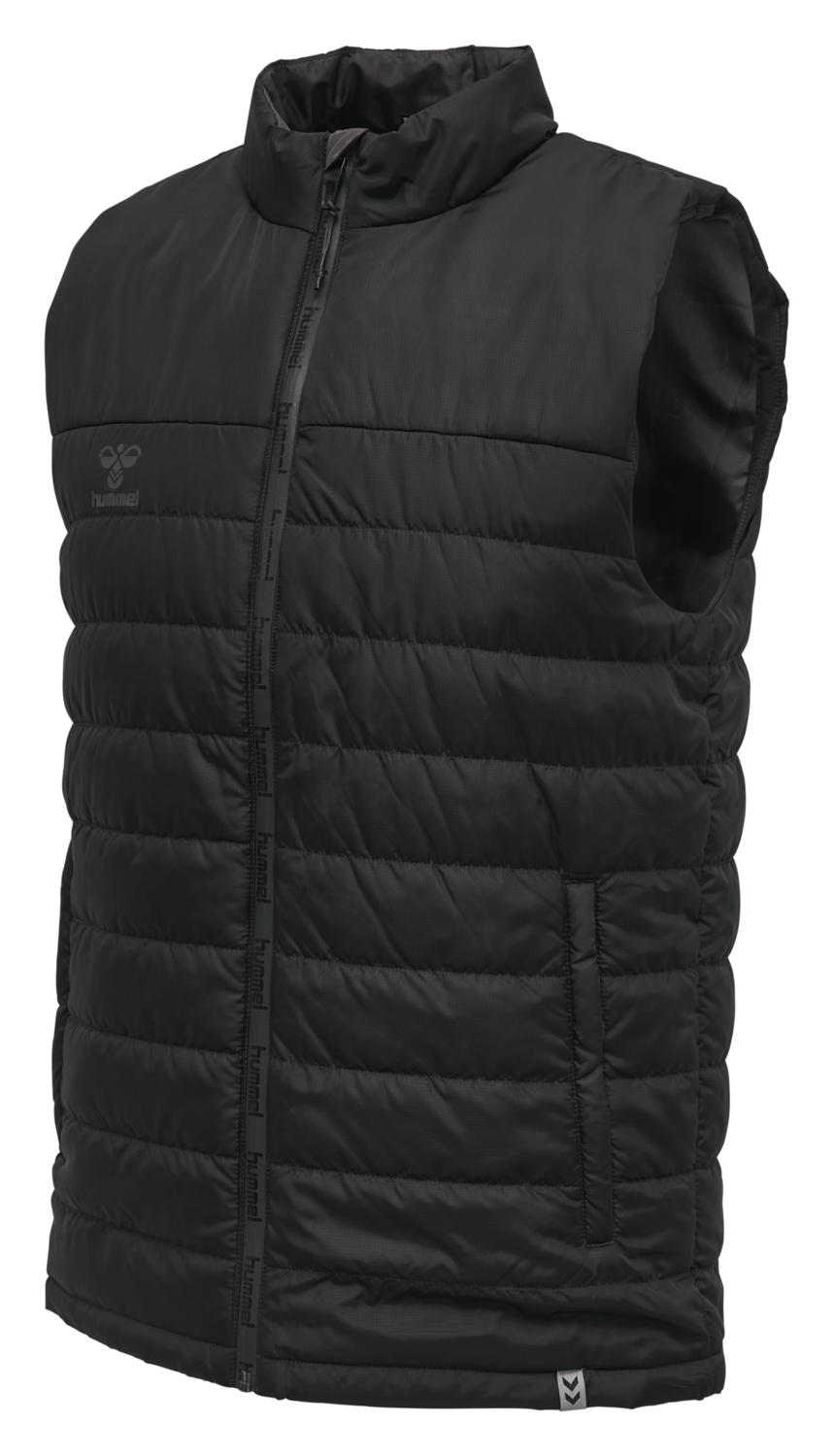 hmlNORTH WAISTCOAT, BLACK/ASPHALT, packshot