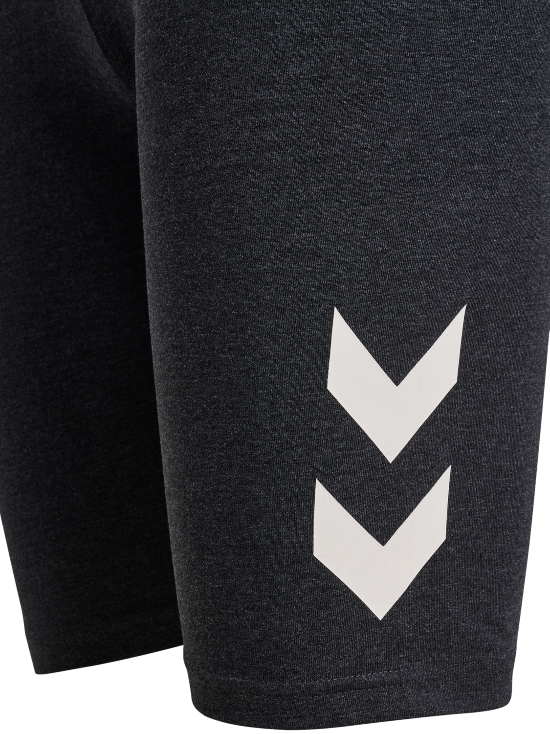 hmlPULSE LOGO MW SHORT TIGHTS, BLACK MELANGE, packshot