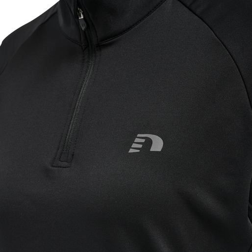 WOMEN'S CORE MIDLAYER, BLACK, packshot