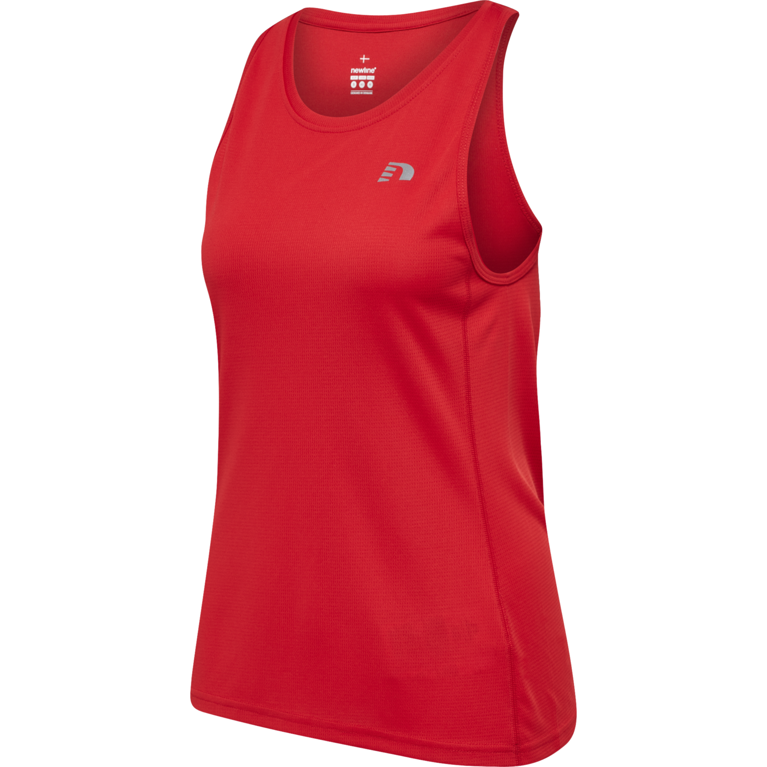WOMEN CORE RUNNING SINGLET, TANGO RED, packshot