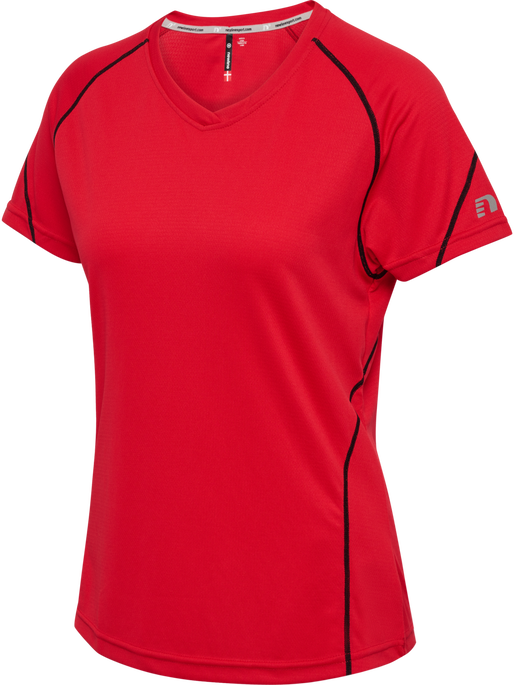 BASE COOLSKIN TEE, RED, packshot