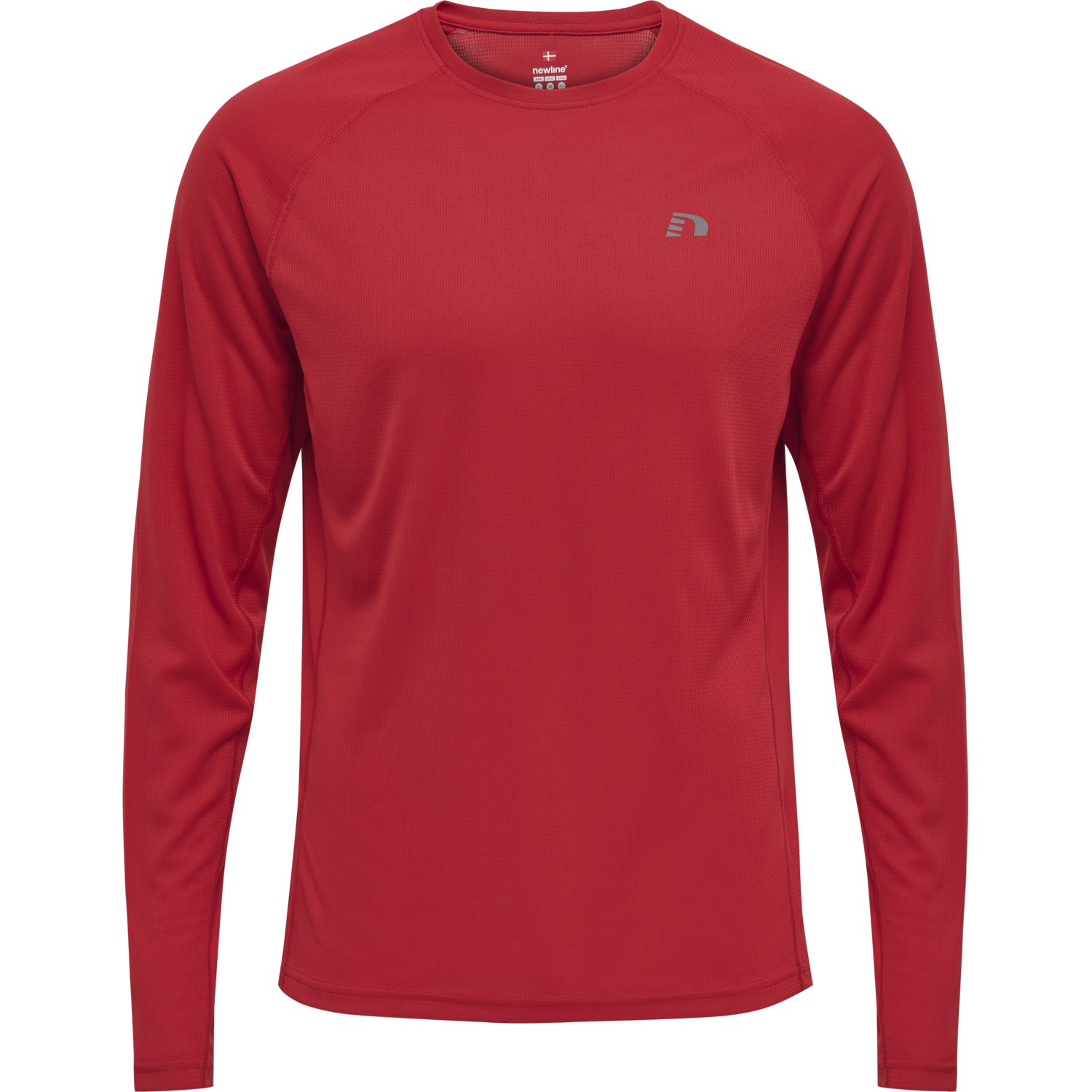 MEN CORE RUNNING T-SHIRT L/S, TANGO RED, packshot