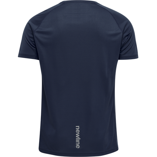 MEN CORE RUNNING T-SHIRT S/S, BLACK IRIS, packshot
