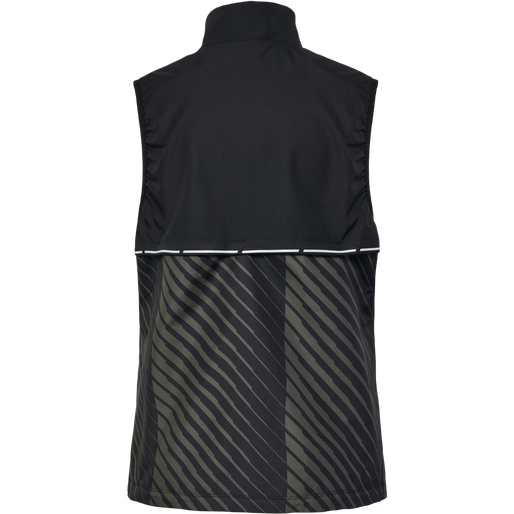 nwlPACE GILET WOMAN, BLACK BELUGA AOP nwlPACE GILET WOMAN, BLACK BELUGA AOP, packshot
