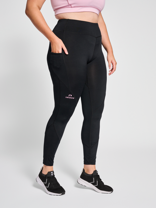 nwlSB RUNNING TIGHTS WO, BLACK, model