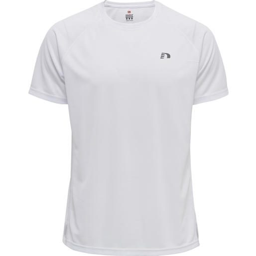 MEN CORE RUNNING T-SHIRT S/S, WHITE, packshot