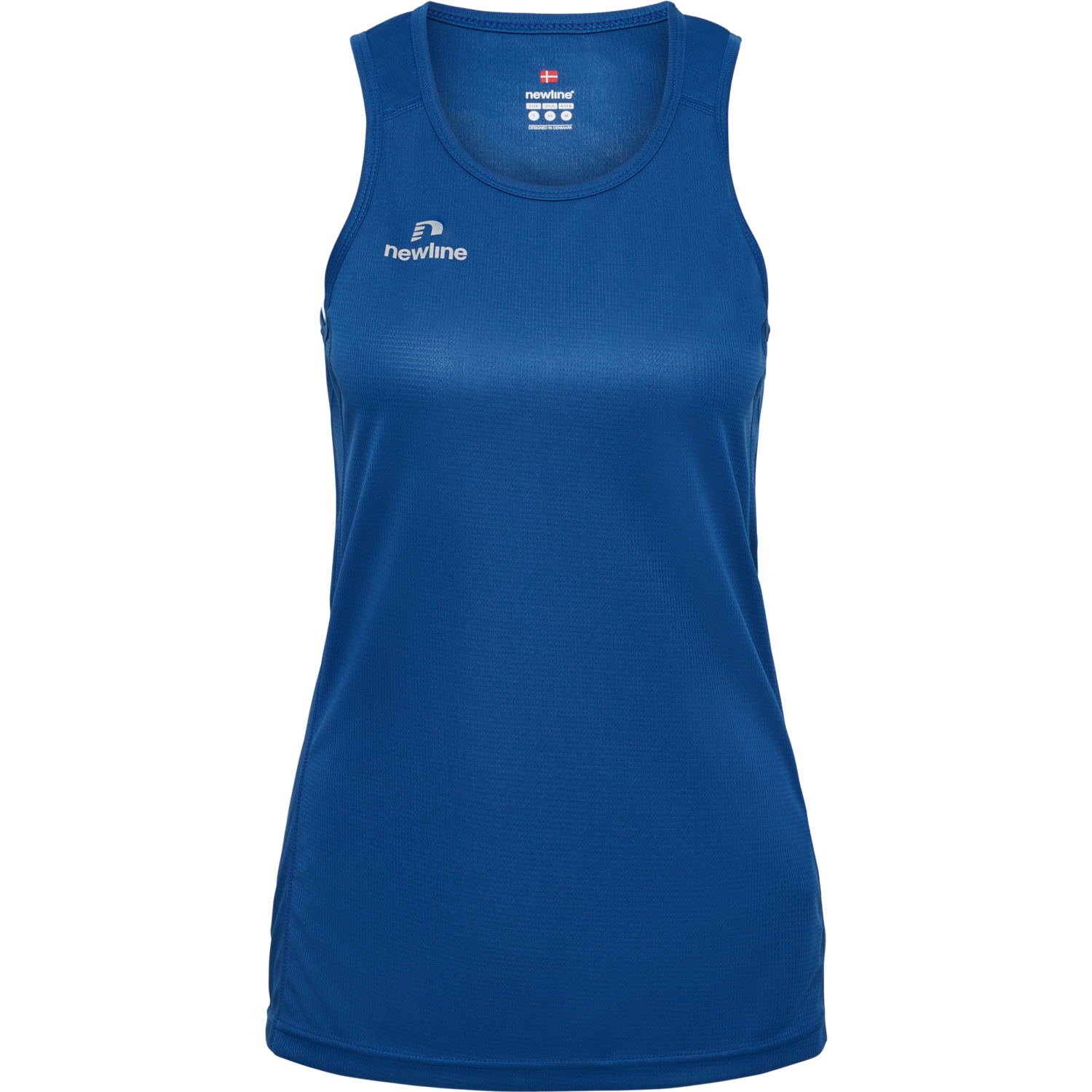 WOMEN'S ATHLETIC RUNNING SINGLET, TRUE BLUE, packshot