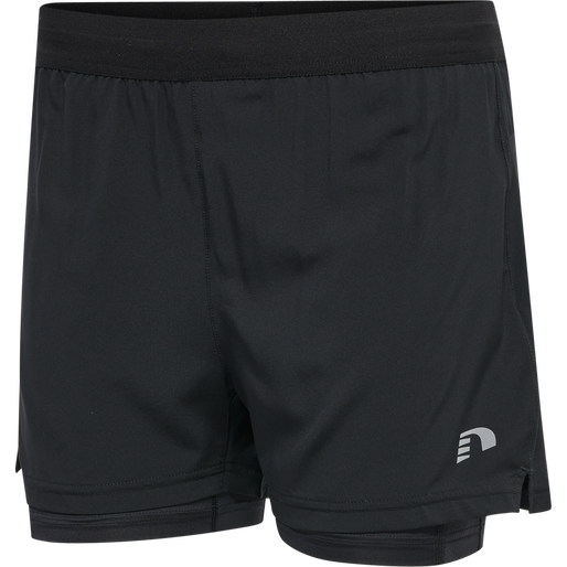 WOMEN'S CORE 2-IN-1 SHORTS, BLACK, packshot