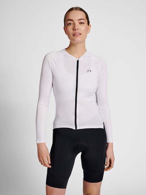 WOMENS CORE BIKE L/S JERSEY, WHITE, model