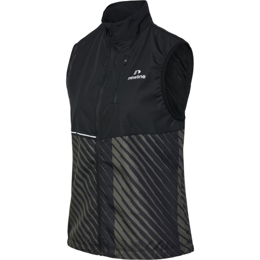 nwlPACE GILET WOMAN, BLACK BELUGA AOP nwlPACE GILET WOMAN, BLACK BELUGA AOP, packshot