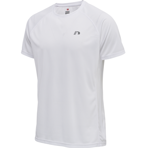 MEN CORE RUNNING T-SHIRT S/S, WHITE, packshot