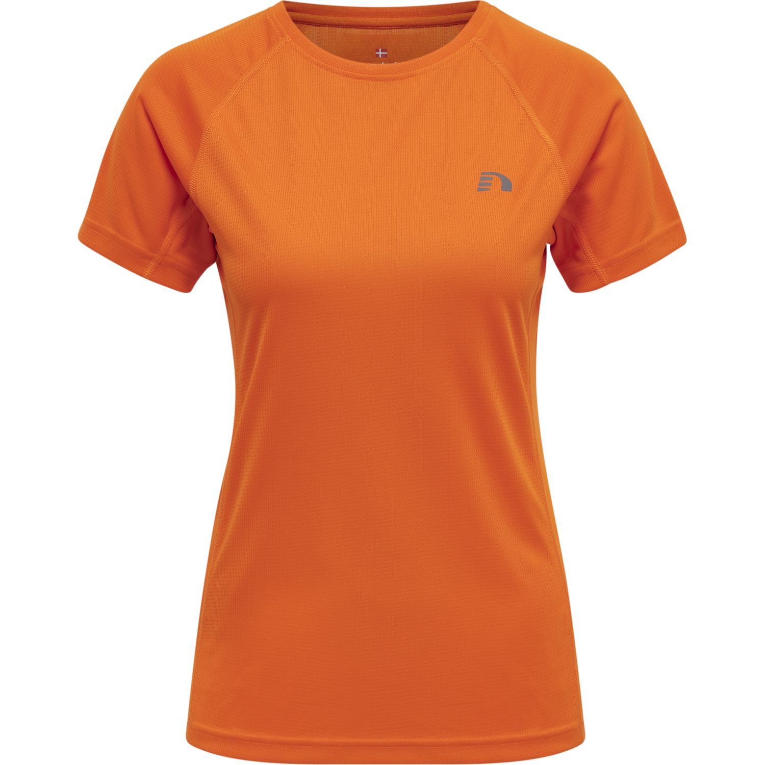 WOMEN CORE RUNNING T-SHIRT S/S, ORANGE TIGER, packshot
