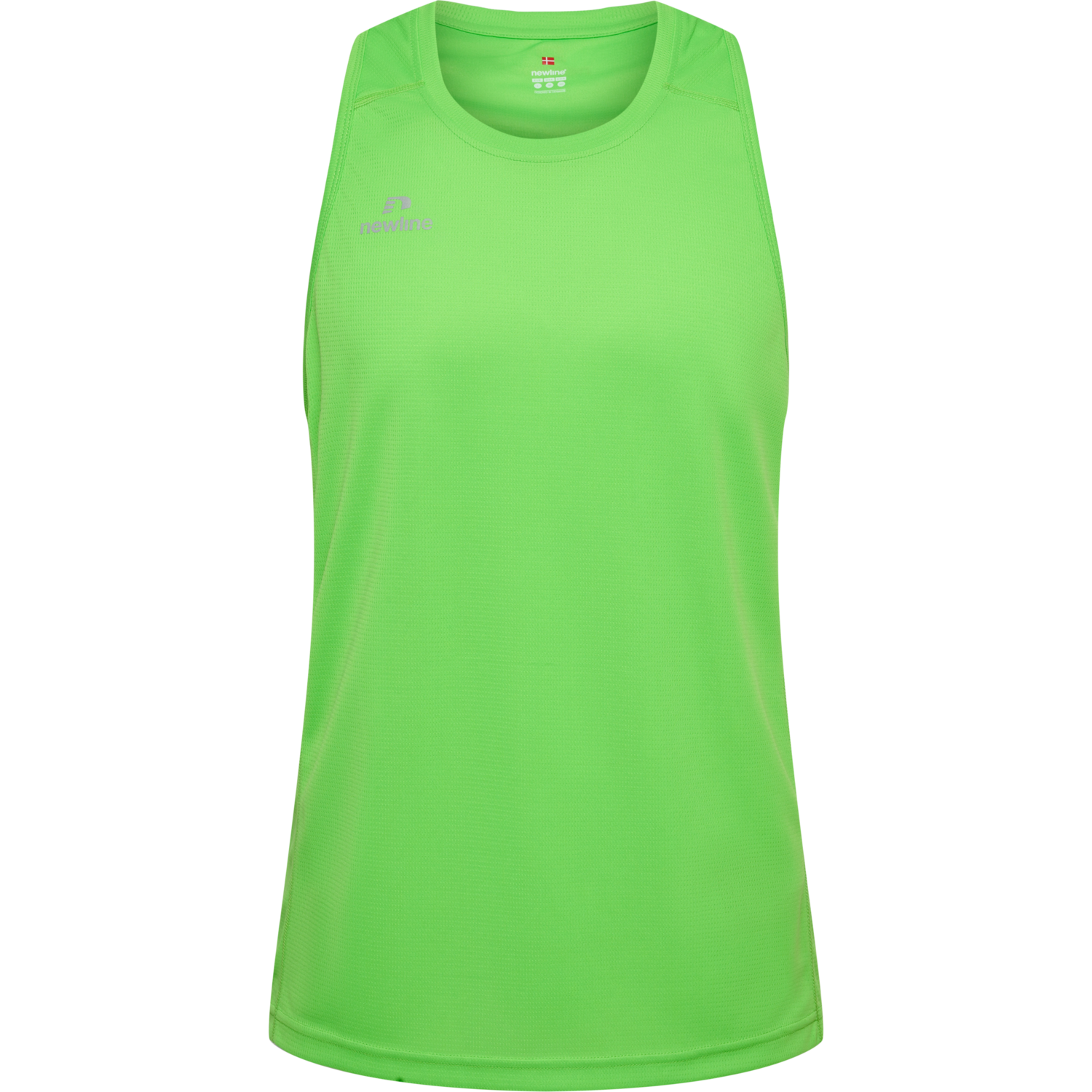 MEN'S ATHLETIC RUNNING SINGLET, GREEN FLASH, packshot